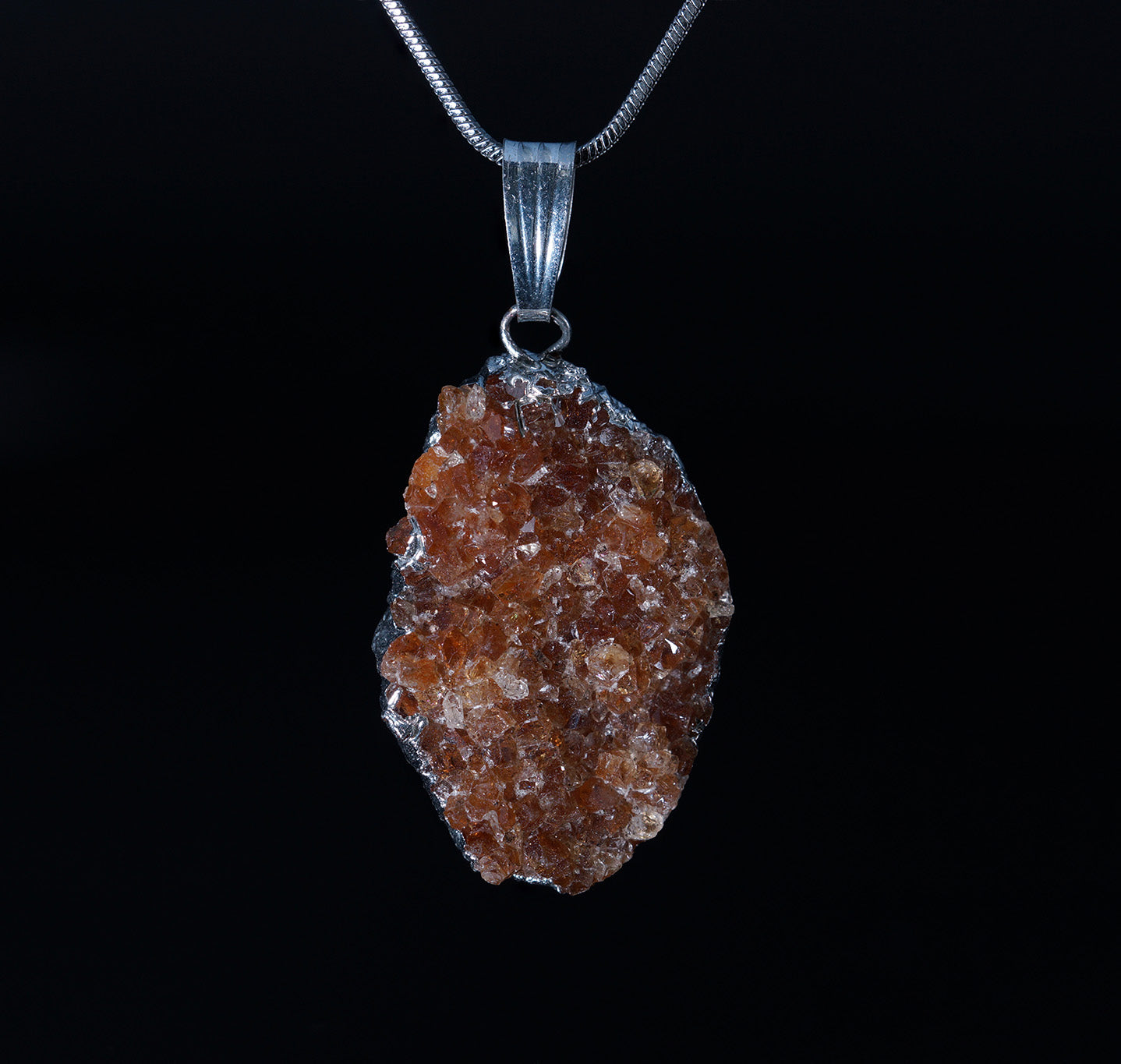 Citrine Druze Pendant