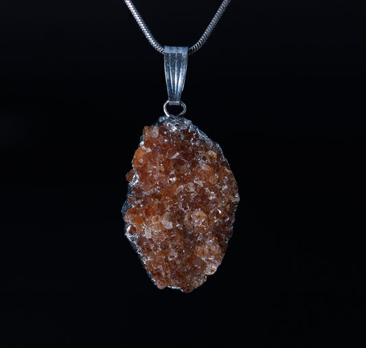 Citrine Druze Pendant