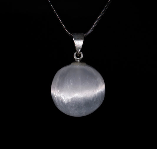 Selenite Sphere Pendant